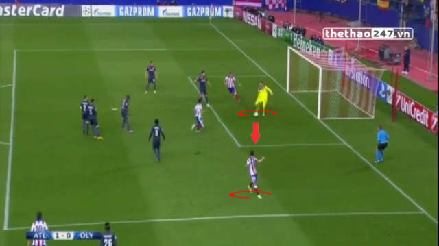 VIDEO: Thủ môn Olympiakos chuyền bóng kiến tạo như bán độ cho cầu thủ Atletico