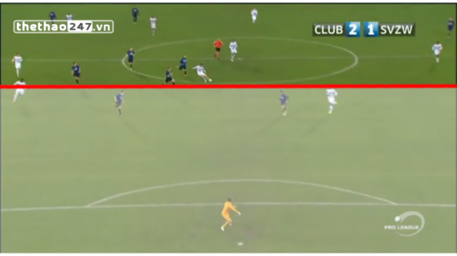 VIDEO: Pha lốp bóng thành bàn ngoạn mục từ khoảng cách 45m