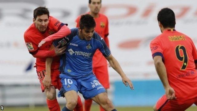 VIDEO: Getafe 0-0 Barcelona - Chấm dứt mạch chiến thắng