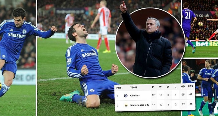 Video clip bàn thắng: Stoke City - Chelsea - Phục hận