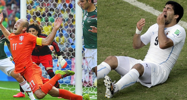 VIDEO: Robben, Suarez, Ronaldo và những pha ăn vạ thô thiển nhất năm 2014