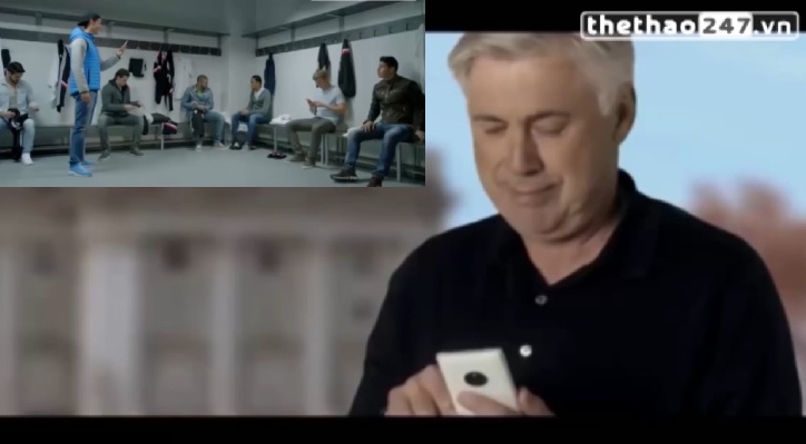 VIDEO: Trò đùa của HLV Ancelotti dành cho các ngôi sao của Real Madrid