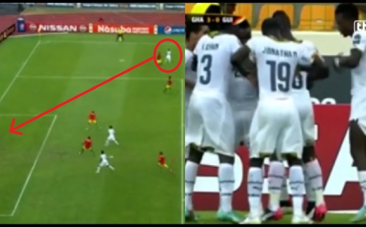 VIDEO: Tuyển thủ Ghana lập siêu phẩm cứa lòng và ăn mừng hài hước (CAN 2015)