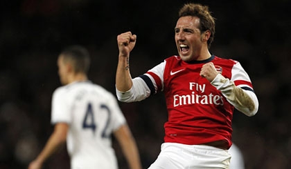 Santi Cazorla nhận giải Cầu thủ xuất sắc nhất