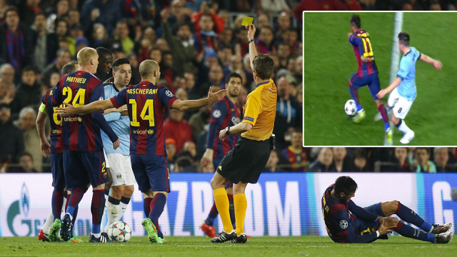 VIDEO: Pha bóng triệt hạ Neymar của Samir Nasri