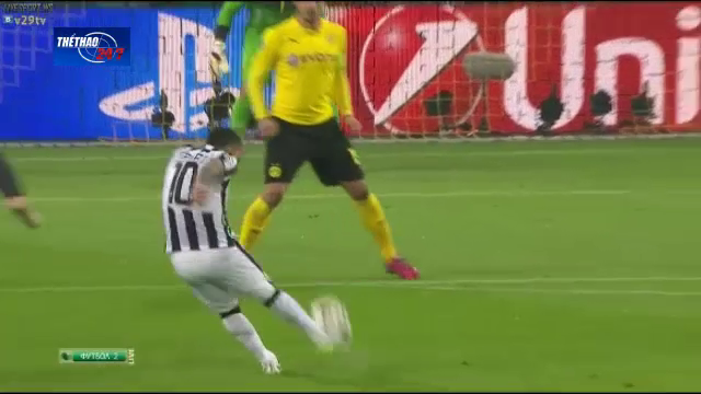 VIDEO: Pha nã đại bác tuyệt đẹp của Carlos Tevez vào lưới Dortmund