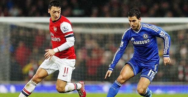 Ozil và Hazard đứng đầu danh sách tiền vệ xuất sắc nhất châu Âu