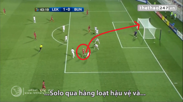 VIDEO: Pha solo ghi bàn tuyệt đẹp của cựu sao Man City tại AFC champions league