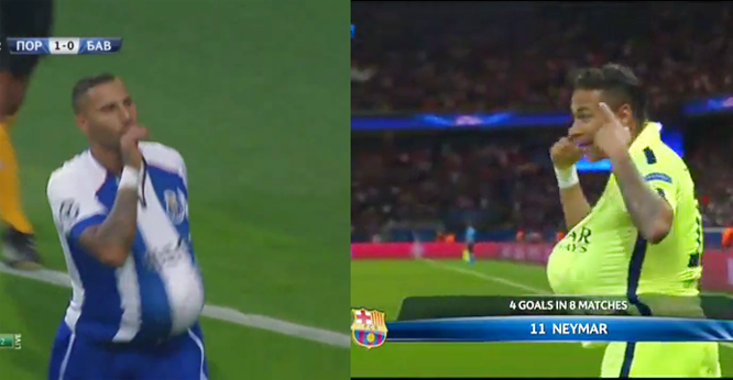VIDEO: 2 pha ăn mừng thú vị của Neymar và Quaresma