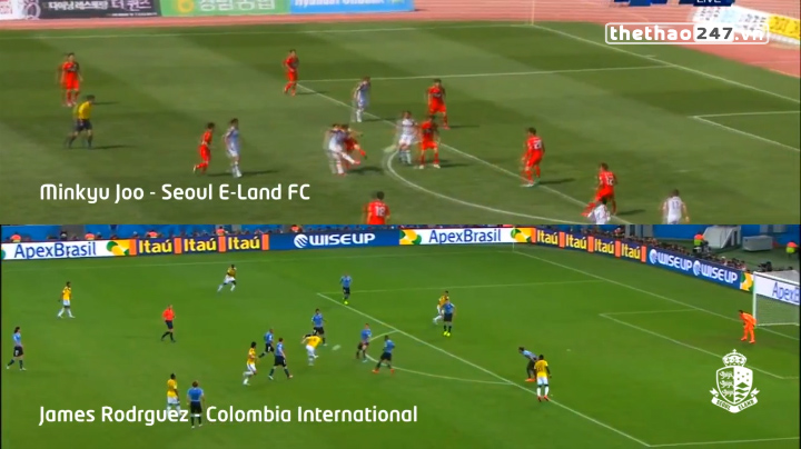 VIDEO: Siêu phẩm giống James Rodriguez tại giải VĐQG Hàn Quốc