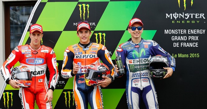 Kết quả phân hạng MotoGP chặng 5- Monster Energy Grand Prix de France 2015