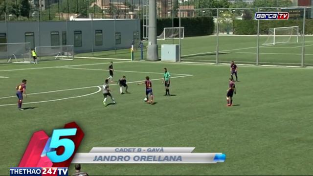 VIDEO: 5 bàn thắng đẹp của sao nhí lò La Masia tuần 21