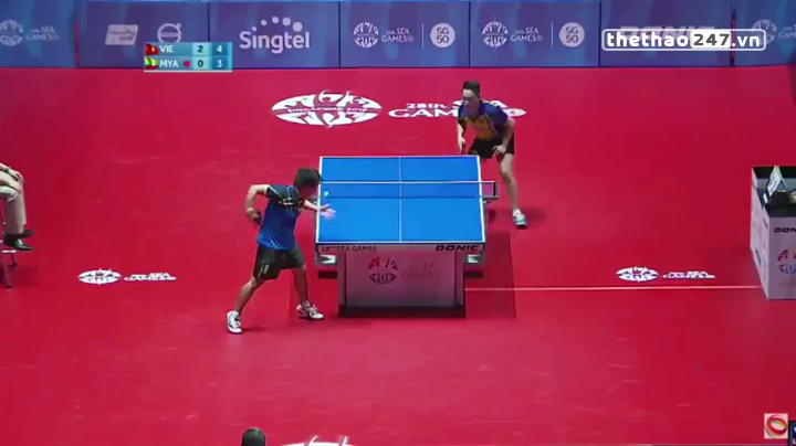 Video bóng bàn SEA Games 28: Lê Tiến Đạt 3-0 Lat Thet Ko Ko (Đơn nam)