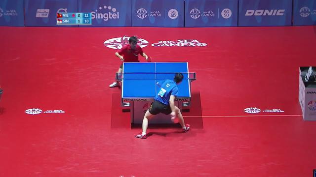 Video bóng bàn: Tuấn Quỳnh 3-1 Li Hu (Chung kết đồng đội nam)