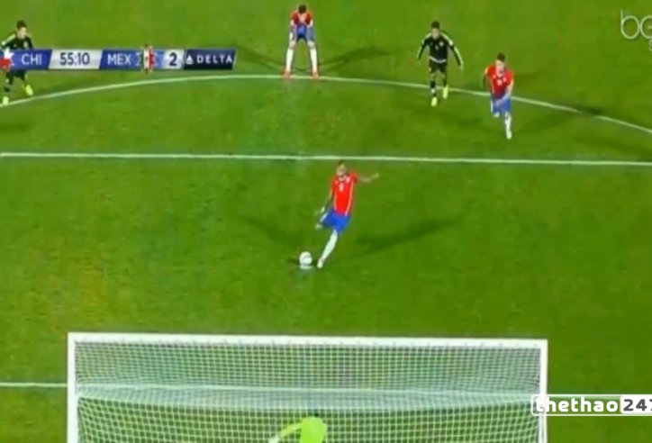 Video clip bàn thắng: Chile 3-3 Mexico (Copa America 2015)