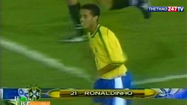 VIDEO: Bàn thắng siêu kỹ thuật của Ronaldinho ở Copa America năm 19 tuổi