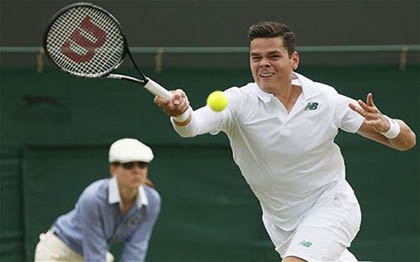 Vòng 3 Wimbledon: Hạt giống số 7 Milos Raonic bất ngờ thất bại