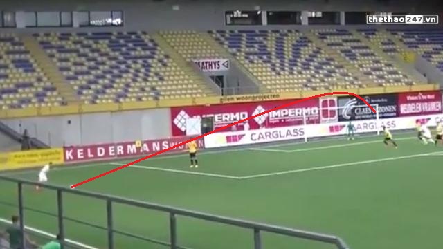 VIDEO: Em trai Hazard lập siêu phẩm sút phạt từ góc siêu hẹp