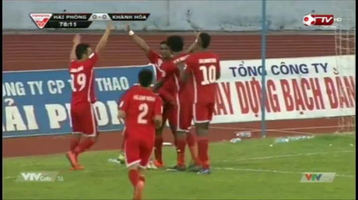 Video bàn thắng: Hải Phòng 1-0 Khánh Hòa (V15 V-League 2015)