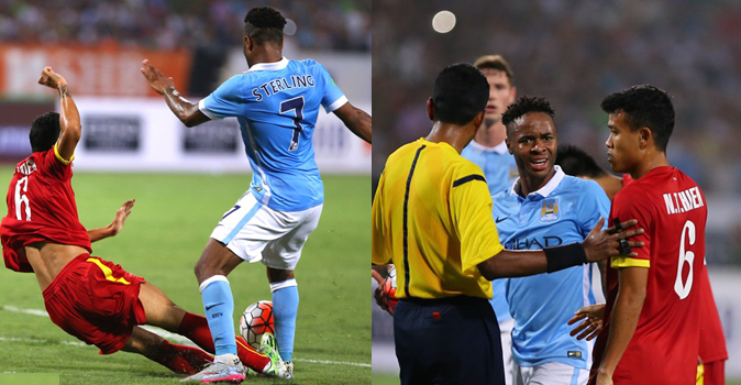 VIDEO: Pha vào bóng nguy hiểm khiến Sterling 'mất cảm tình' với ĐTVN