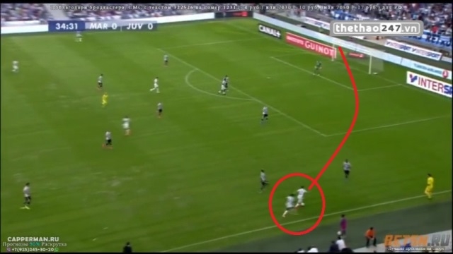 VIDEO: Cầu thủ Marseille lập siêu phẩm không tưởng vào lưới Juventus