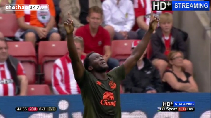 Video bàn thắng: Southampton 0-3 Everton (Vòng 2 NHA 2015/2016)