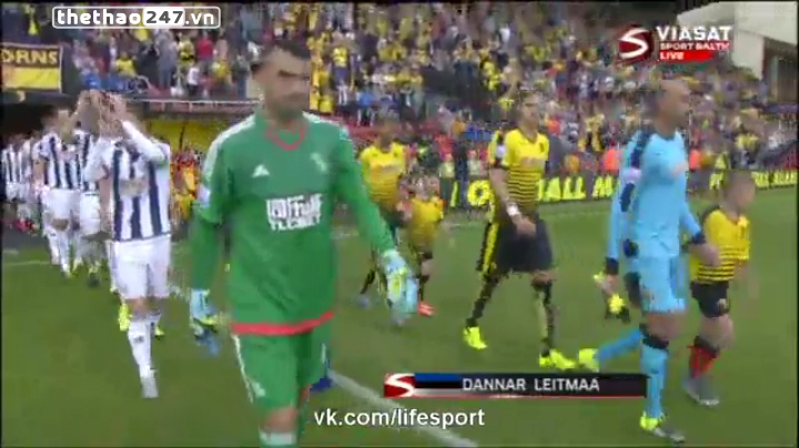 Video highlight: Watford 0-0 West Brom (Vòng 2 NHA 2015/2016)