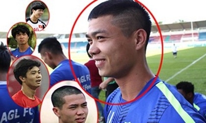 Quyết chiến SLNA, Công Phượng cắt tóc theo kiểu Ronaldo