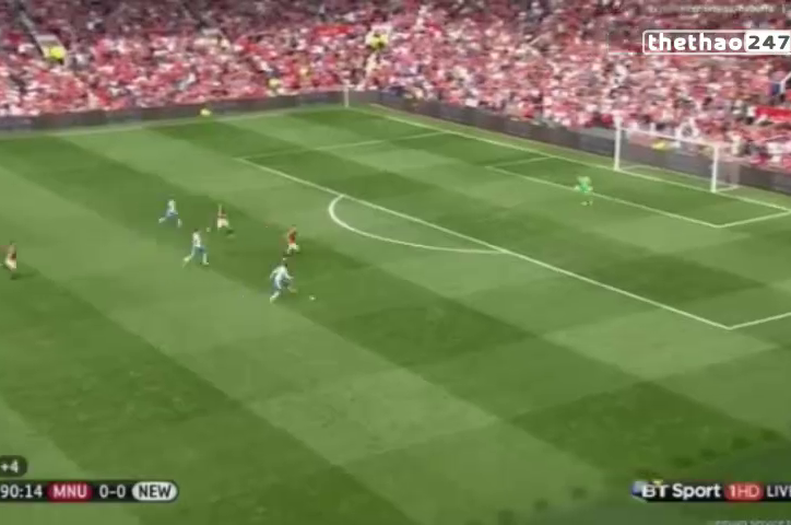 VIDEO: Tình huống kịch tính đến thót tim trận MU - Newcastle
