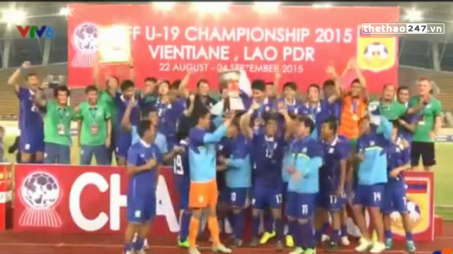 VIDEO: U19 Thái Lan ăn mừng chức vô địch Đông Nam Á lần thứ 4