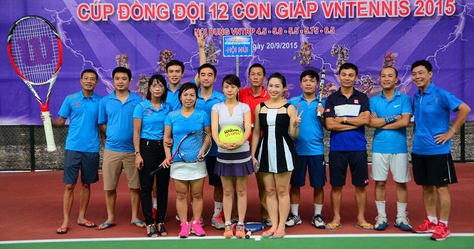Thú vị giải đồng đội Vô địch 12 Con Giáp Vntennis 2015