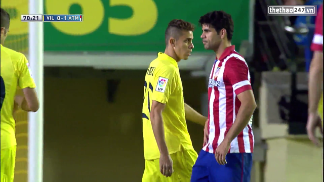VIDEO: Va chạm giữa Costa và Paulista thời còn thi đấu ở La Liga