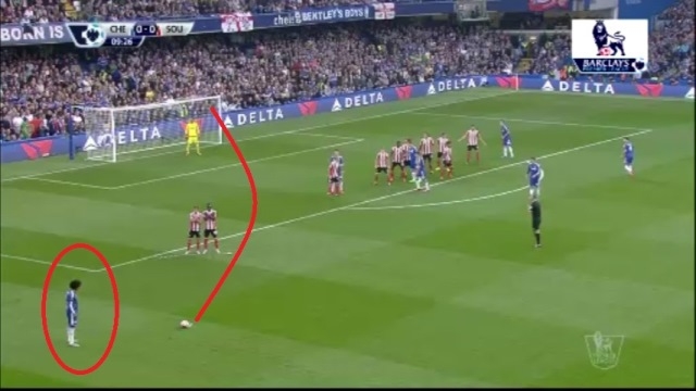 VIDEO: Siêu phẩm sút phạt của Willian vào lưới Southampton
