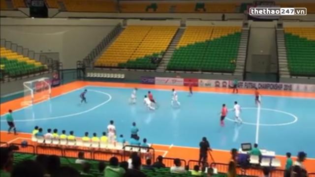 VIDEO: Cú sút siêu hài của cầu thủ futsal Lào vào lưới Việt Nam