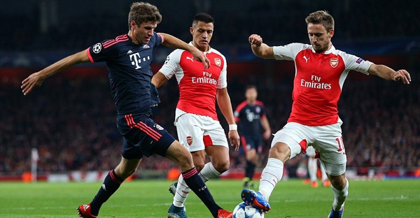 Arsenal xuất sắc đánh bại Bayern tại Emirates