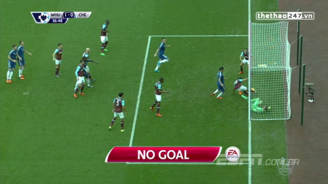 VIDEO: Pha ghi bàn hụt xui xẻo của Chelsea ở trận thua West Ham
