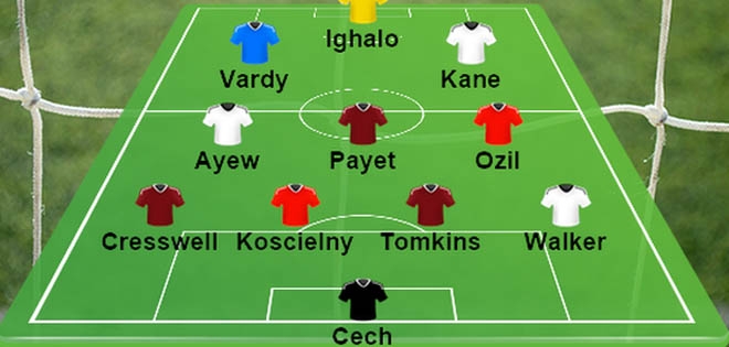 ĐHTB vòng 10 Premier League: 'Ông lớn' chỉ có Arsenal