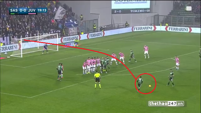 VIDEO: Pha sút phạt đẳng cấp khiến Buffon 'chôn chân' ở vòng 10 Serie A