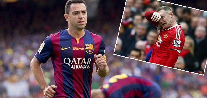 Xavi khuyên Rooney từ bỏ vị trí tiền đạo ở MU