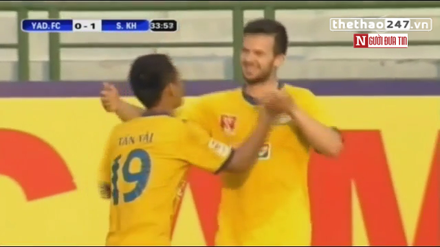 Video BTV Cup 2015: Khánh Hòa 2-1 Yadanarbon (Myanmar)