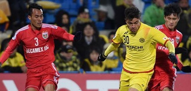Bình Dương gặp nhà vô địch Hàn Quốc ở AFC Champions League 2016