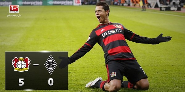 VIDEO: Chicharito tỏa sáng với cú hattrick ở vòng 16 Bundesliga