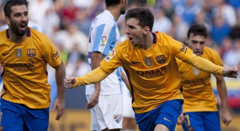Messi tỏa sáng, Barca dễ dàng vượt ải Malaga