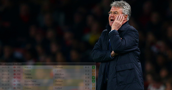 Chạm mốc 7 trận bất bại: Hiddink đặt mục tiêu Chelsea trở lại top 4