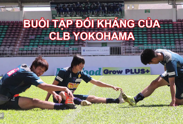 VIDEO: Tuấn Anh gây ấn tượng trong bài tập đối kháng của Yokohama FC