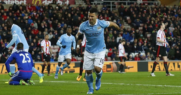 Sunderland 0-1 Man City: Người hùng Aguero