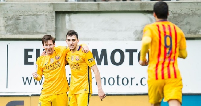 Messi lập cú đúp, Barcelona thắng đậm Eibar