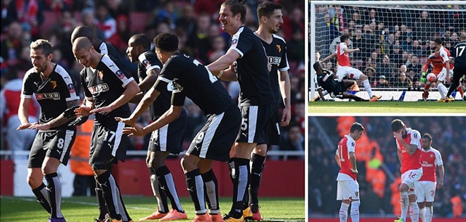 Thua Watford, Arsenal thành cựu vương ở FA Cup