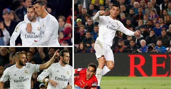 Nhìn lại đại chiến Barca 1-2 Real qua ảnh