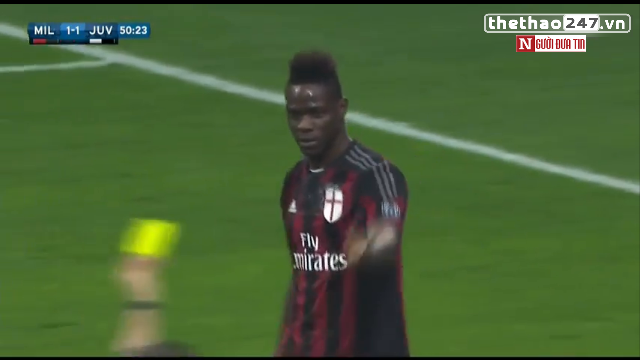 VIDEO: Balotelli trả giá vì dùng tay ghi bàn vào lưới Juventus